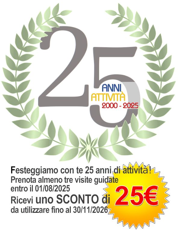25 anni di attività buono sconto 25 euro