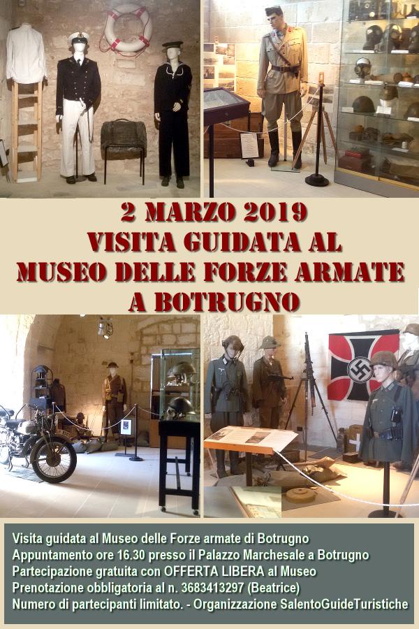 Visita al museo civico delle forze armate a Botrugno