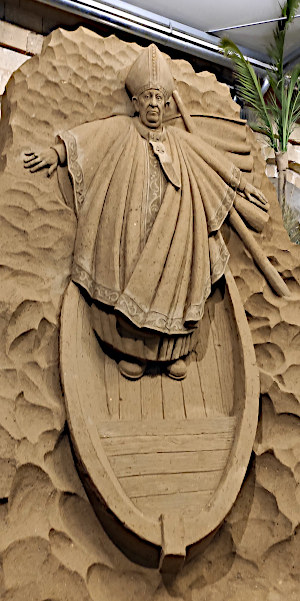 Presepe di Sabbia di Scorrano: una delle sculture degli anni passati